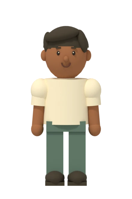 Cream tee, the full-body starting look from Yardfolk.